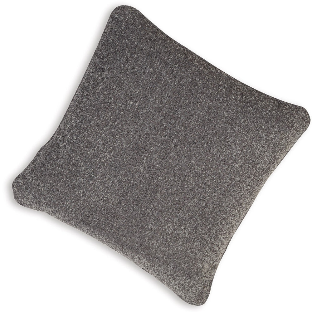 Toen 22 Inch Accent Pillow Set of 4, Indoor Outdoor, Dark Gray Polyester - BM318580