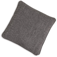 Toen 22 Inch Accent Pillow Set of 4, Indoor Outdoor, Dark Gray Polyester - BM318580