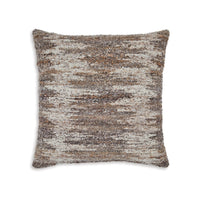 Nely 22 Inch Accent Pillow Set of 4, Handwoven Abstract Design, Ivory Brown - BM318593