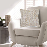 Lora 20 Inch Accent Pillow Set of 4, Textured Stripe Pattern, Ivory Gray - BM318619