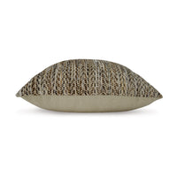 Nera 20 Inch Accent Pillow Set of 4, Distressed Chevron Pattern, Tan Black  - BM318620