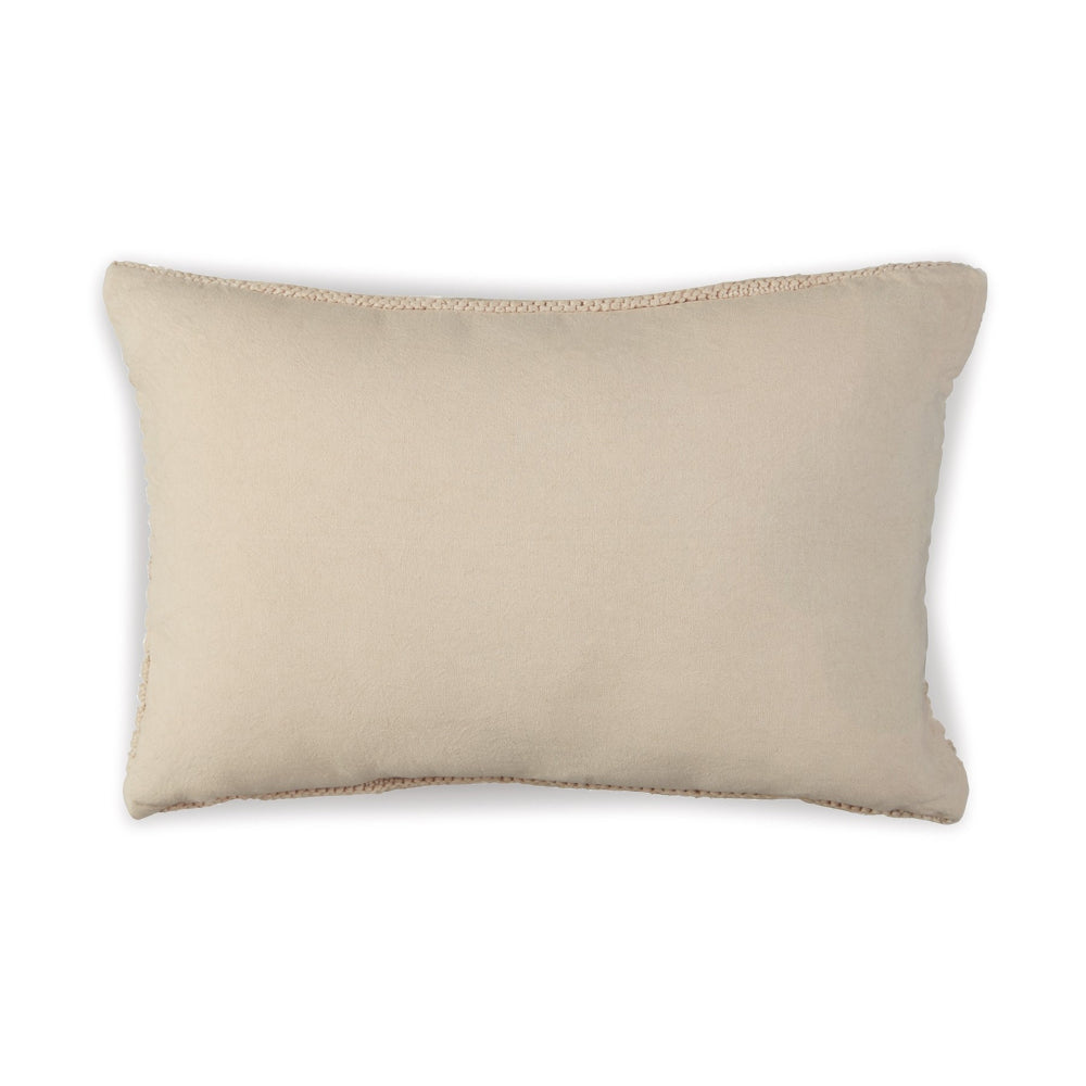 Lumbar Throw Pillow Set of 4, 14 x 22, Polyfill Textured Light Brown Cotton - BM318647