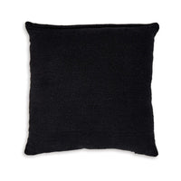 Throw Pillow Set of 4, 20 Inch, Cotton, White Patchwork, Crisp Black - BM318653