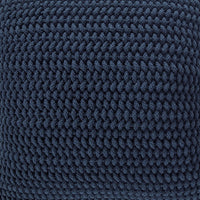 Ako Accent Pillow Set of 4, 20 Inch Square, Handwoven Navy Blue Cotton - BM318670