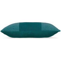 Ako Lumbar Pillow Set of 4, 14 x 22, Stonewashed Stripe Design, Teal Blue - BM318676