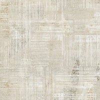 Wony 8 x 10 Large Area Rug, Abstract Pattern, Gray and Beige Polyester  - BM318685
