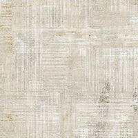 Wony 8 x 10 Large Area Rug, Abstract Pattern, Gray and Beige Polyester  - BM318685