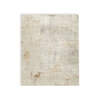 Wony 8 x 10 Large Area Rug, Abstract Pattern, Gray and Beige Polyester  - BM318685