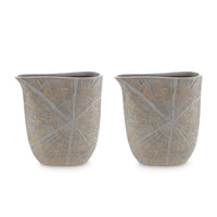 Denver Vase Set of 2, 11 Inch, Starburst Pattern, Antique Gold Polyresin  - BM318927