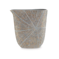 Denver Vase, Set of 2, 14 Inch, Starburst Pattern, Antique Gold Polyresin  - BM318928