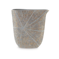 Denver Vase, Set of 2, 14 Inch, Starburst Pattern, Antique Gold Polyresin  - BM318928
