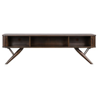 Simi TV Media Entertainment Console, Rectangular 71 Inch, Walnut Brown Wood  - BM318973