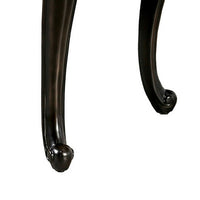 Roche Side End Table, 29 Inch, Classic Cabriole Legs, Dark Brown Solid Wood - BM319800