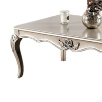Roche Coffee Table, 53 Inch, Classical Cabriole Legs, Champagne Gold Wood - BM319801