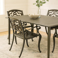 Serb Outdoor Dining Patio Chair Set of 2, Handcrafted Metal Copper Patina -BM320569