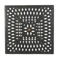 Serb Outdoor Dining Table, 37 Inch Square, Handcrafted Copper Patina Finish -BM320570