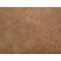 Levy Accent Chair, Cognac Brown Faux Leather, Soft Plush Foam, Black Metal -BM320833