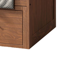 Mari Twin Captain Bed with Drawers, Brazilian Pine, Mahogany Wood - BM321094