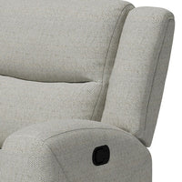 Gira Manual Recliner Chair with Contour Armrest, Wood Frame, Beige Fabric  -BM321110