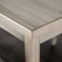 Kene Dining Table, Solid Edge Band, 59 Inch Rectangular Top, Melamine, Gray - BM321121