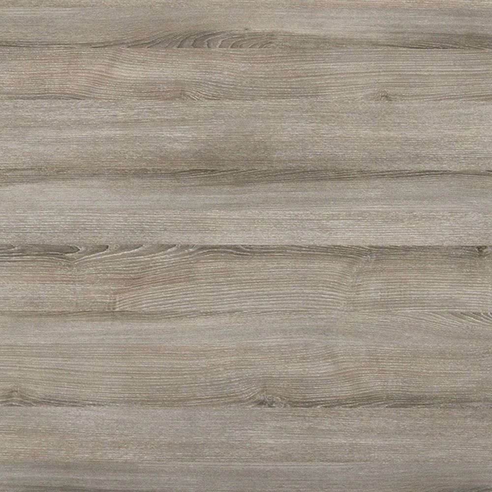 Kene Dining Table, Solid Edge Band, 59 Inch Rectangular Top, Melamine, Gray - BM321121