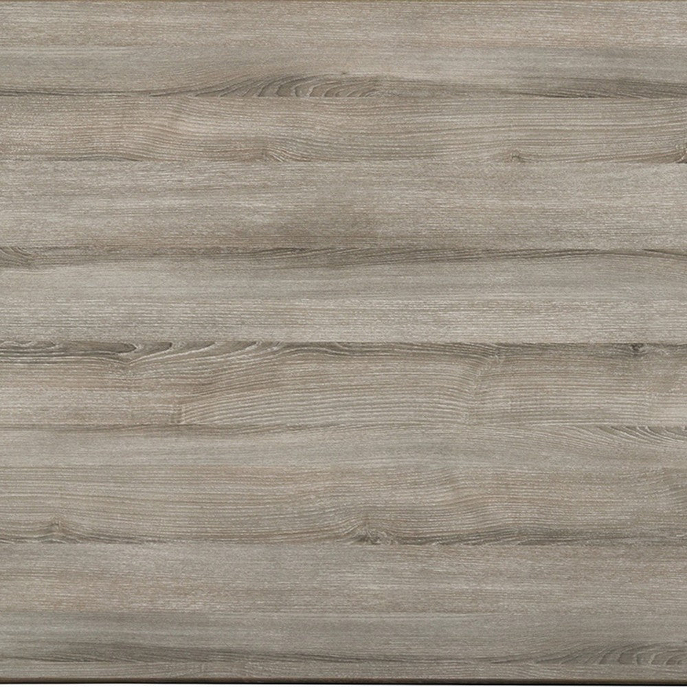 Kene 7pc Dining Table Set with 6 Padded Chairs, Solid Edge Band, Gray - BM321122