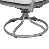 Mace Outdoor Dining Swivel Rocker Chair Set of 2, Aluminium, Golden Beige -BM321189
