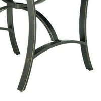 Vale Outdoor Patio Dining Table, 48 Inch Round Top, Aluminum, Antique Brown -BM321202