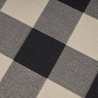 Ina Area Rug, Indoor Outdoor 8 x 10 Rectangular, Black Beige Gray Checkers -BM321210