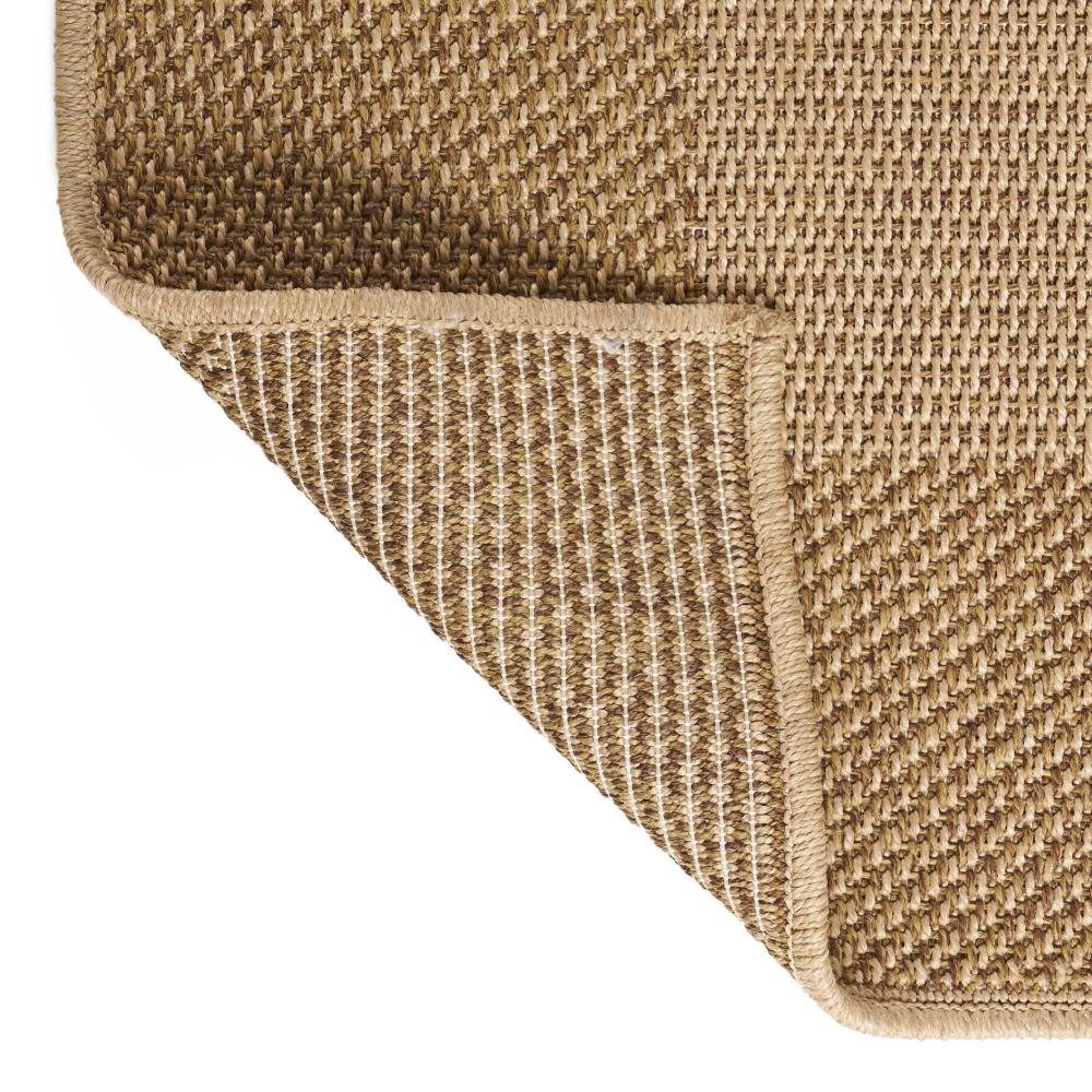 Ricky Area Rug, Rectangular 5 x 7, Light Brown Indoor Outdoor Plaid Pattern -BM321219