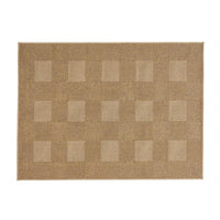 Ricky Area Rug, Rectangular 5 x 7, Light Brown Indoor Outdoor Plaid Pattern