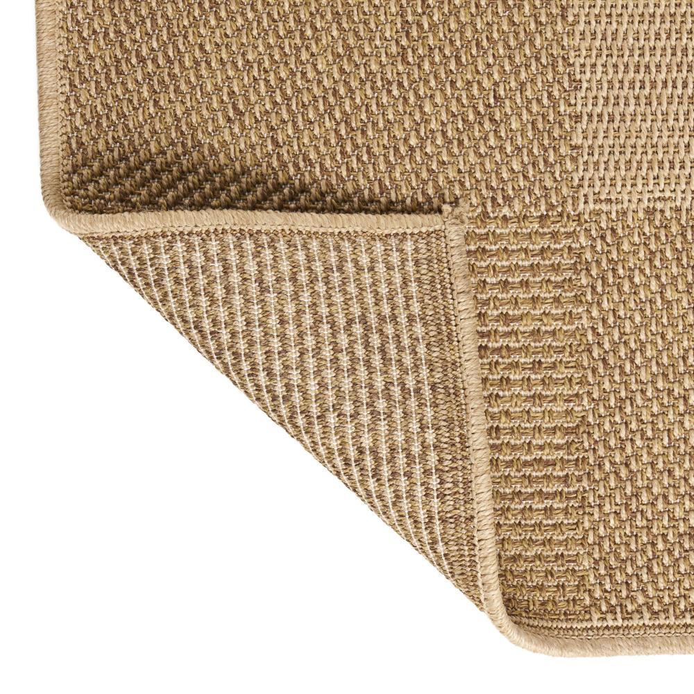 Ricky Area Rug, Rectangular 8 x 10, Light Brown Plaid, Indoor Outdoor -BM321220