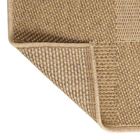 Ricky Area Rug, Rectangular 8 x 10, Light Brown Plaid, Indoor Outdoor -BM321220
