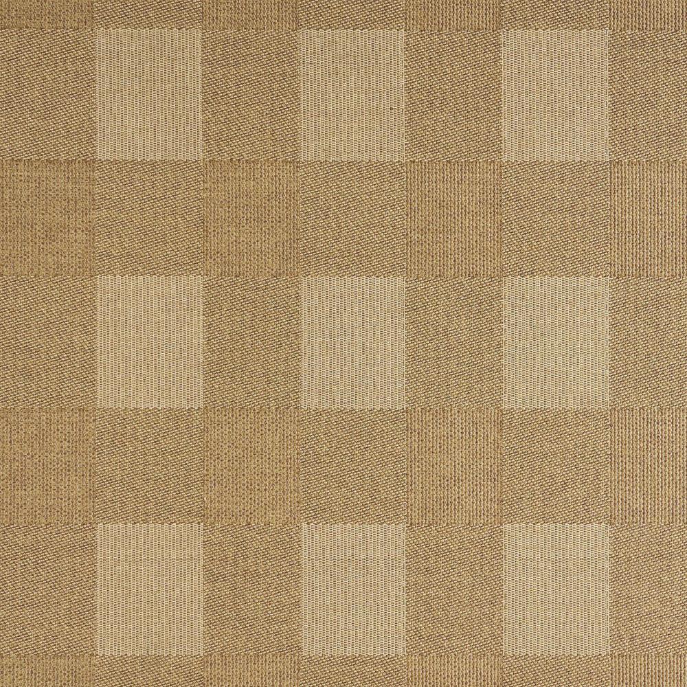 Ricky Area Rug, Rectangular 8 x 10, Light Brown Plaid, Indoor Outdoor -BM321220