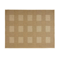Ricky Area Rug, Rectangular 8 x 10, Light Brown Plaid, Indoor Outdoor