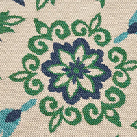 Dian Area Rug, 5 x 7 Ivory and Blue Indoor Outdoor, Medallion Pattern -BM321223