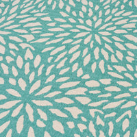 Dian Area Rug, Rectangular 5 x 8, Blue, Ivory Indoor Outdoor, Floral Design -BM321226