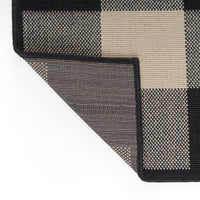 Ina Area Rug, Rectangular 5 x 7, Black, White, Gray Checkered Pattern -BM321228