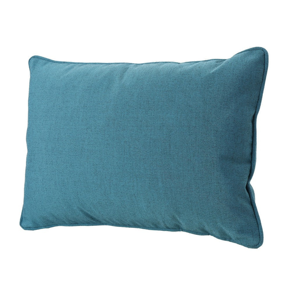 Naed Pillow, Rectangular 12 x 18, Teal Water Safe Fabric Indoor Outdoor By Casagear Home