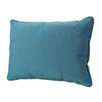 Naed Pillow, Rectangular 12 x 18, Teal Water Safe Fabric Indoor Outdoor By Casagear Home