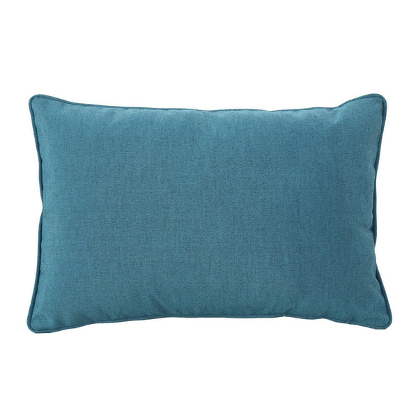 Naed Pillow, Rectangular 12 x 18, Teal Water Safe Fabric Indoor Outdoor By Casagear Home