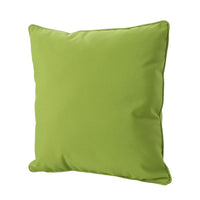 Naed Pillow, Square 18 Inch, Plush Green Water Safe Fabric Indoor Outdoor By Casagear Home