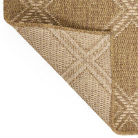 Nicks Area Rug, Rectangular 5 x 7, Brown Indoor Outdoor Diamond Pattern -BM321240