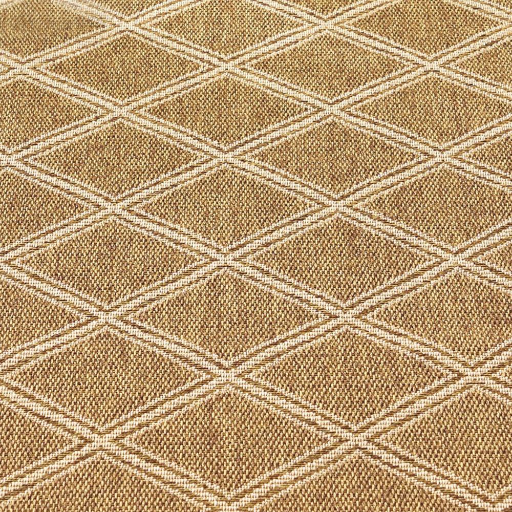 Nicks Area Rug, Rectangular 5 x 7, Brown Indoor Outdoor Diamond Pattern -BM321240