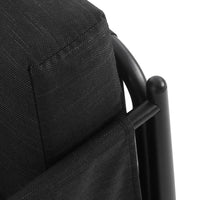 Jackie Outdoor Club Accent Chair, Black, Dark Gray Cushions, Aluminium -BM321241