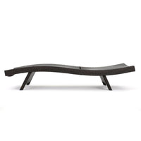 Mach Chaise Lounger, Dark Brown Rattan Wicker Frame, Outdoor, 79 Inch -BM321242