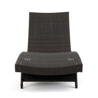 Mach Chaise Lounger, Dark Brown Rattan Wicker Frame, Outdoor, 79 Inch -BM321242