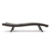 Mach Chaise Lounger, Dark Brown Rattan Wicker Frame, Outdoor, 79 Inch -BM321242