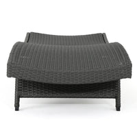 Mach Chaise Lounger, Dark Gray Rattan Wicker Frame, Outdoor, 79 Inch -BM321243