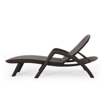 Michael Chaise Lounger, Dark Brown Outdoor Resin Wicker Frame, 77 Inch -BM321246